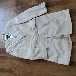 BR ecru long coat